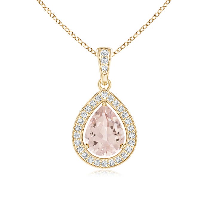 AA - Morganite / 1.1 CT / 14 KT Yellow Gold