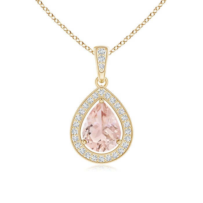 AAA - Morganite / 1.1 CT / 14 KT Yellow Gold