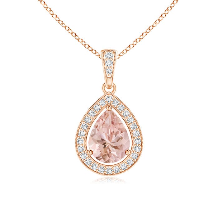 AAAA - Morganite / 1.1 CT / 14 KT Rose Gold