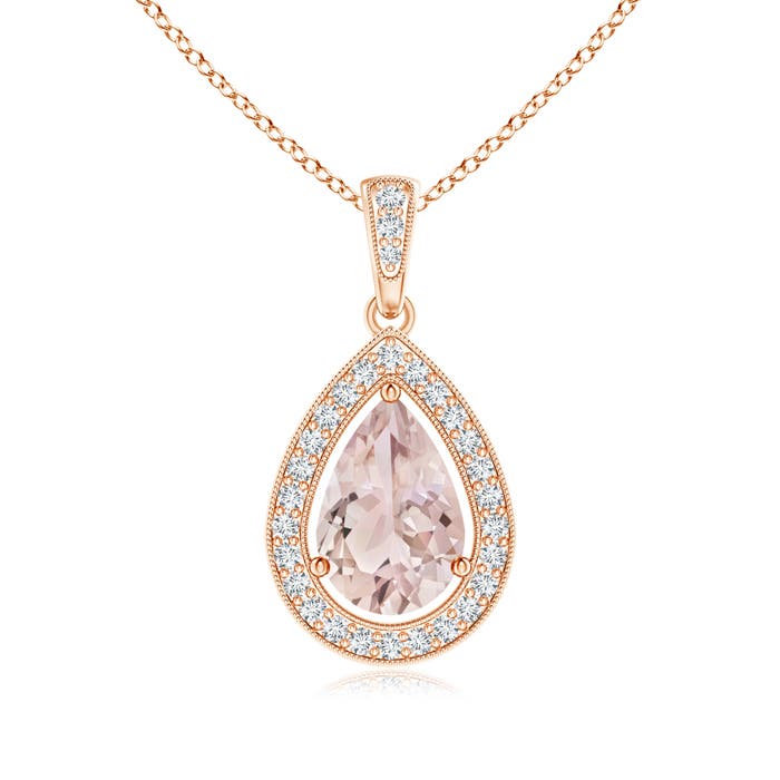 A - Morganite / 1.33 CT / 14 KT Rose Gold