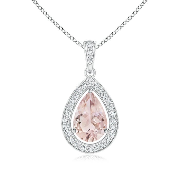 A - Morganite / 1.33 CT / 14 KT White Gold