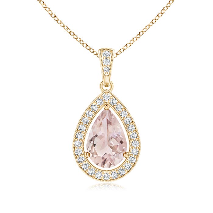 A - Morganite / 1.33 CT / 14 KT Yellow Gold