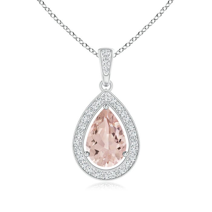 AA - Morganite / 1.33 CT / 14 KT White Gold