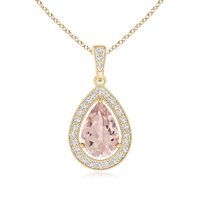 AA - Morganite / 1.33 CT / 14 KT Yellow Gold