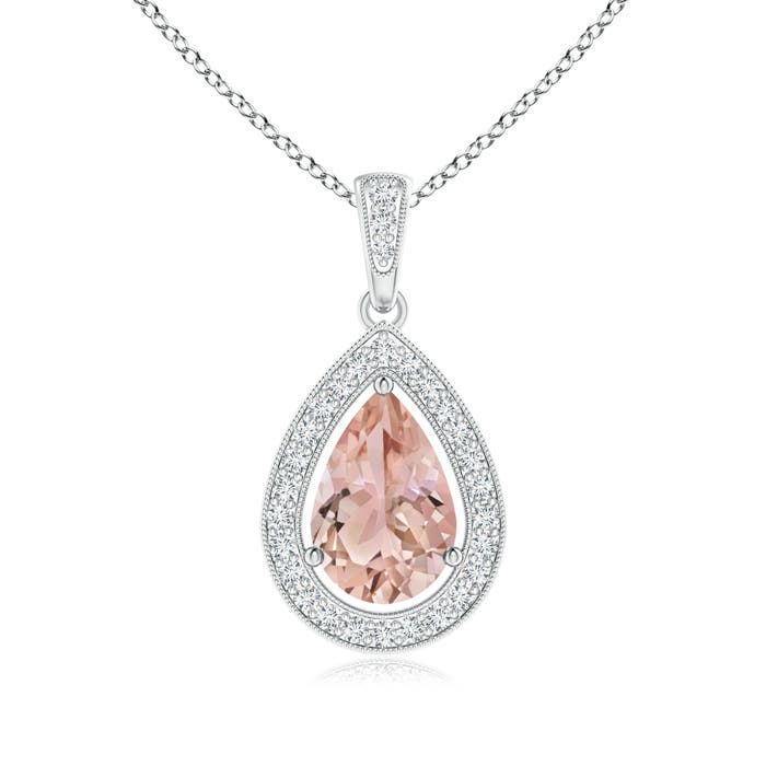 AAA - Morganite / 1.33 CT / 14 KT White Gold