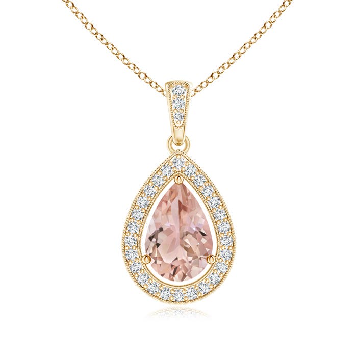 AAA - Morganite / 1.33 CT / 14 KT Yellow Gold