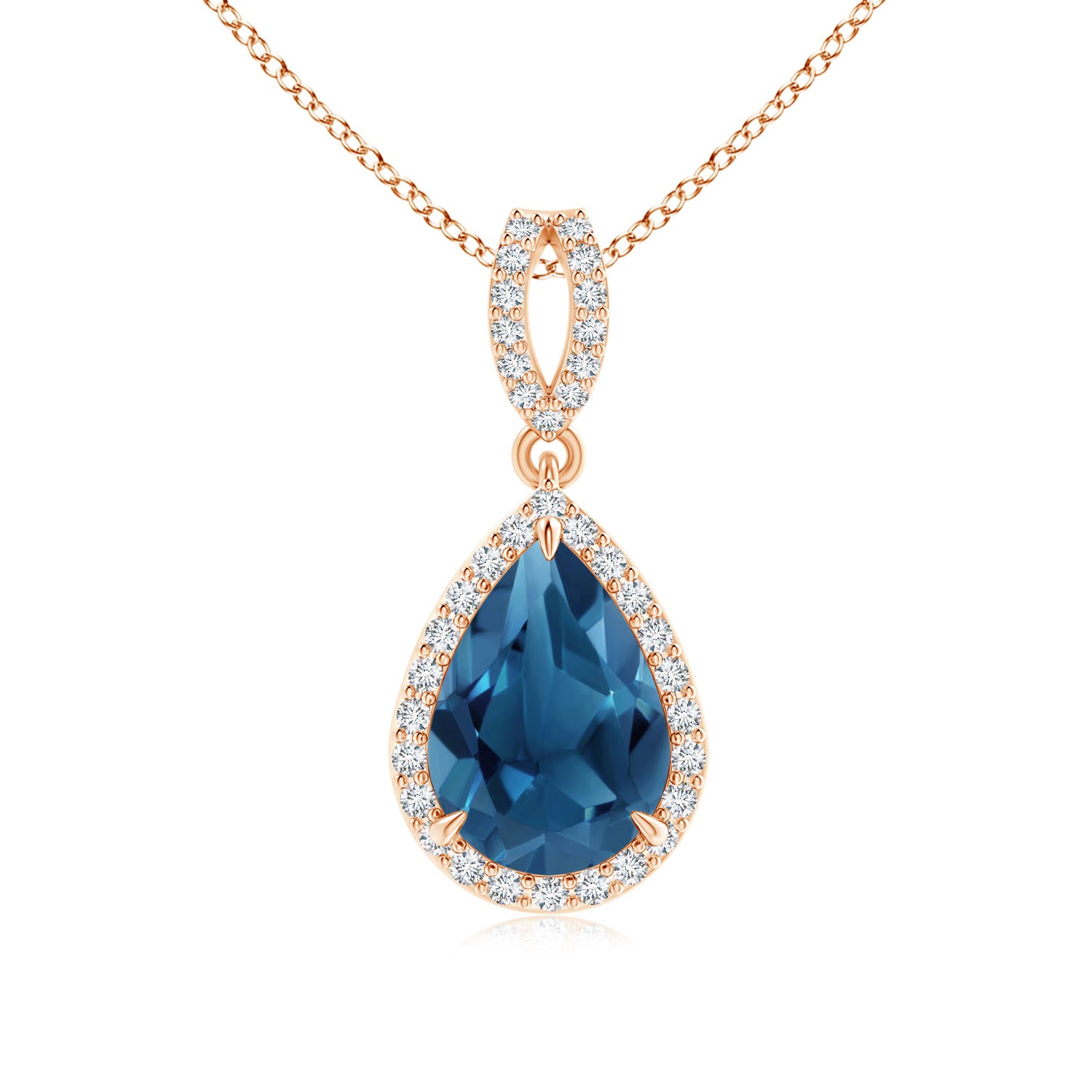 AA - London Blue Topaz / 2.51 CT / 14 KT Rose Gold