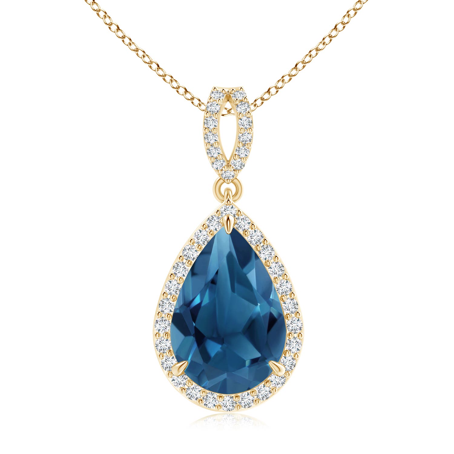 AA - London Blue Topaz / 4.07 CT / 14 KT Yellow Gold