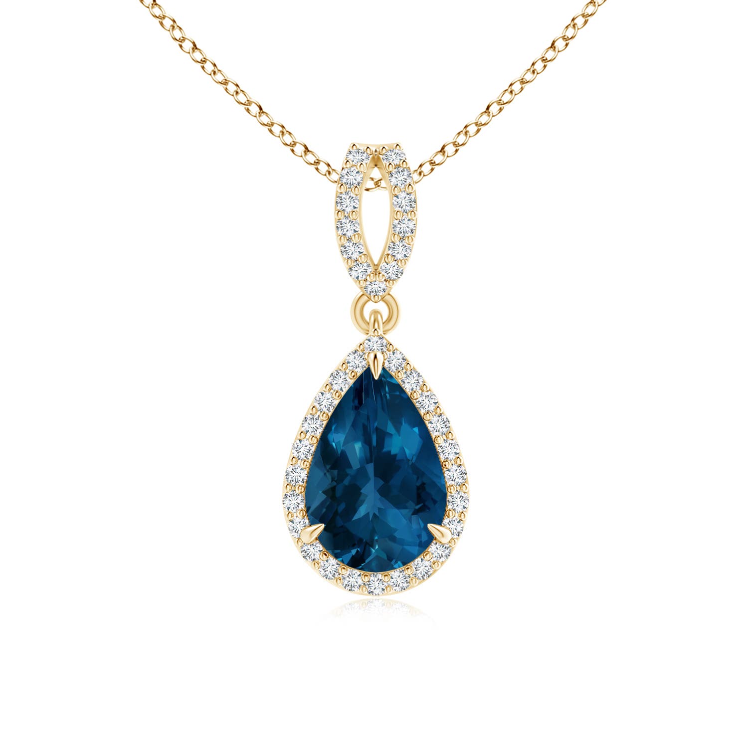 AAA - London Blue Topaz / 1.84 CT / 14 KT Yellow Gold