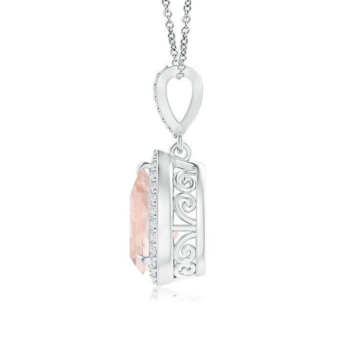 A - Morganite / 1.81 CT / 14 KT White Gold