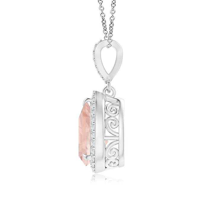 AA - Morganite / 1.81 CT / 14 KT White Gold