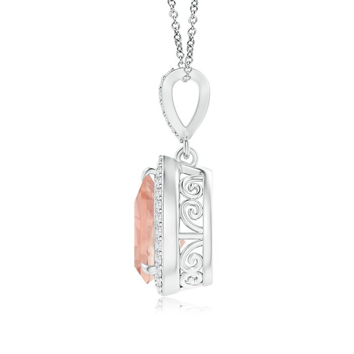 AAA - Morganite / 1.81 CT / 14 KT White Gold