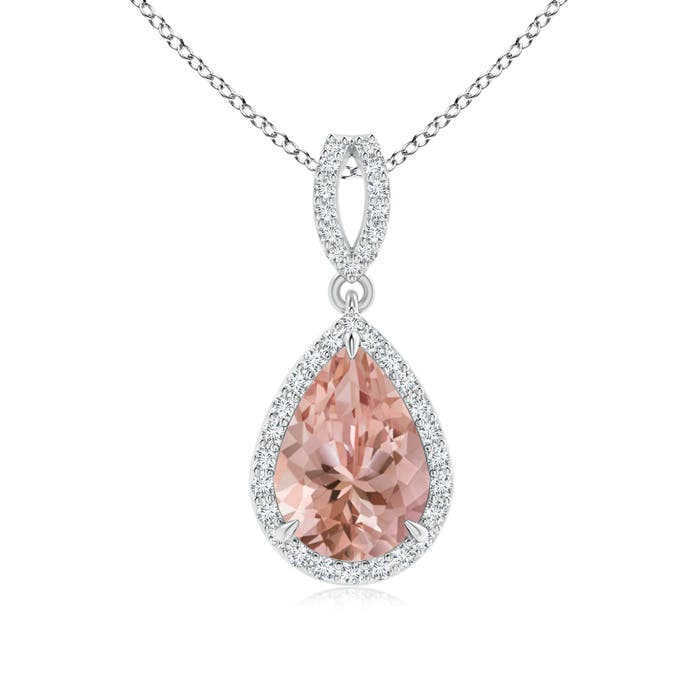 AAAA - Morganite / 1.81 CT / 14 KT White Gold