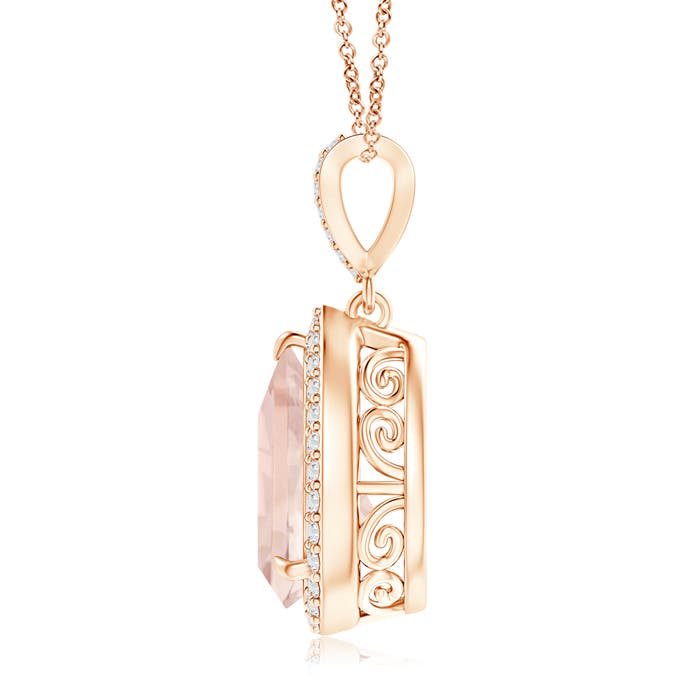 A - Morganite / 2.52 CT / 14 KT Rose Gold