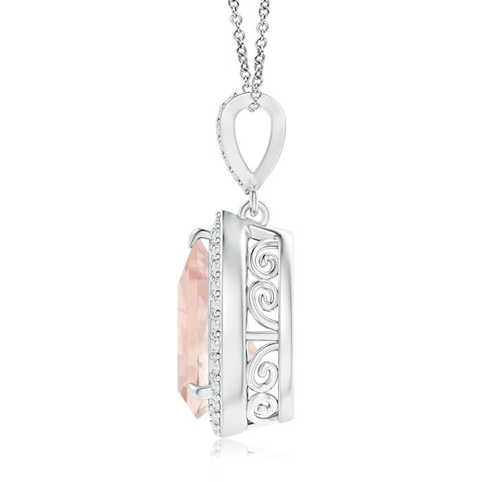 A - Morganite / 2.52 CT / 14 KT White Gold