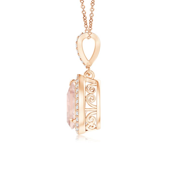 A - Morganite / 1.34 CT / 14 KT Rose Gold