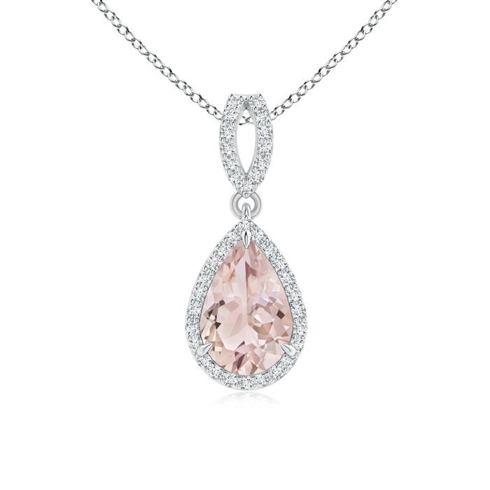 A - Morganite / 1.34 CT / 14 KT White Gold