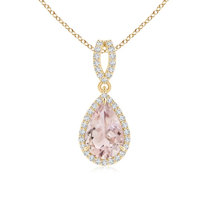 A - Morganite / 1.34 CT / 14 KT Yellow Gold