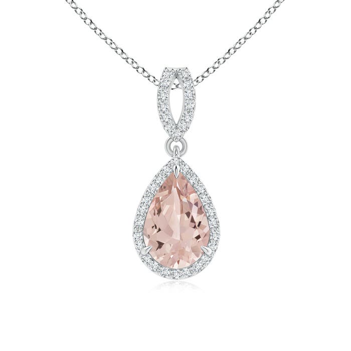 AA - Morganite / 1.34 CT / 14 KT White Gold