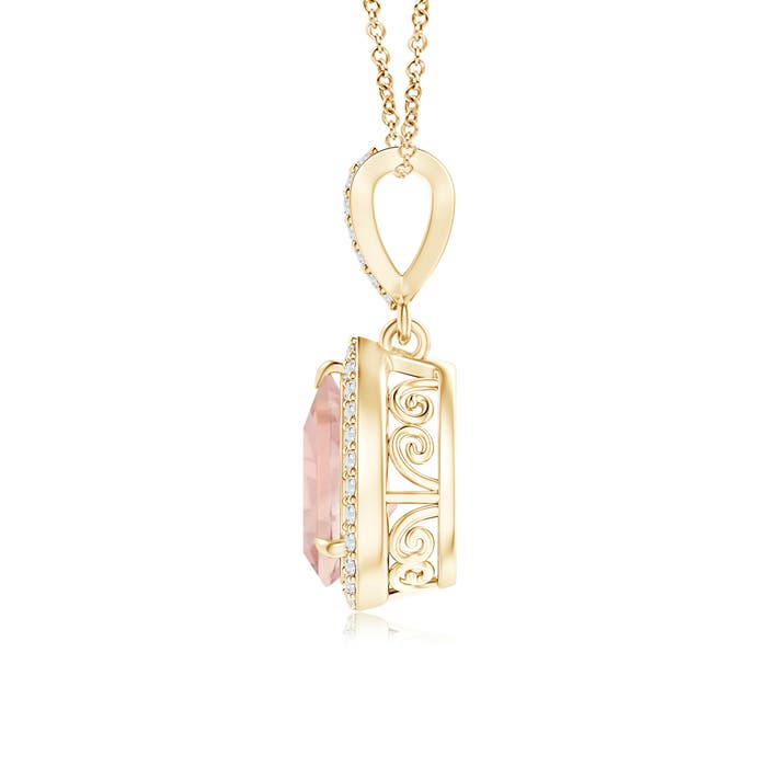 AA - Morganite / 1.34 CT / 14 KT Yellow Gold