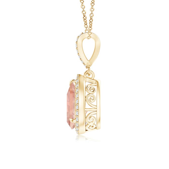 AAA - Morganite / 1.34 CT / 14 KT Yellow Gold