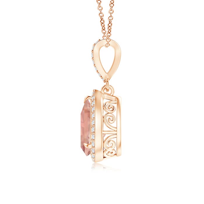 AAAA - Morganite / 1.34 CT / 14 KT Rose Gold