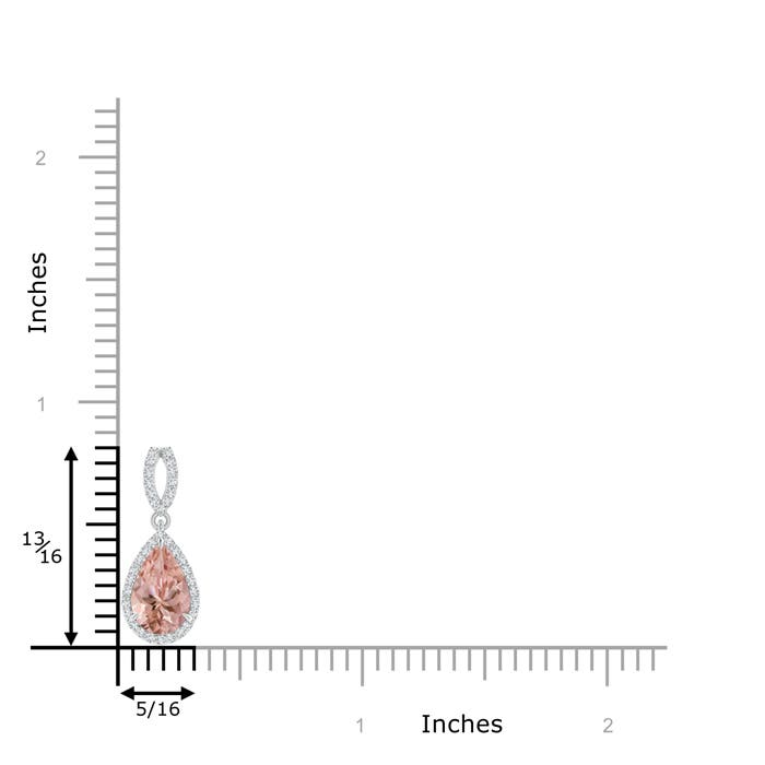 AAAA - Morganite / 1.34 CT / 14 KT White Gold