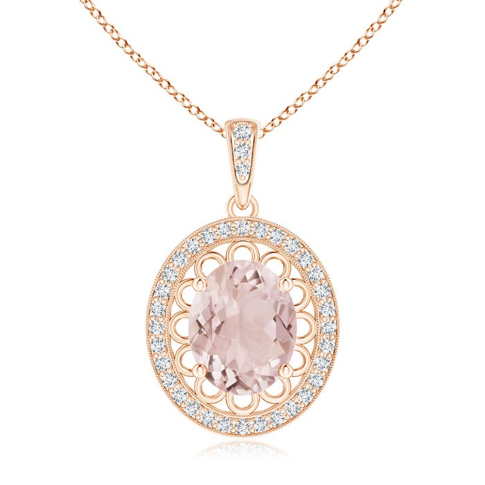 A - Morganite / 2.78 CT / 14 KT Rose Gold