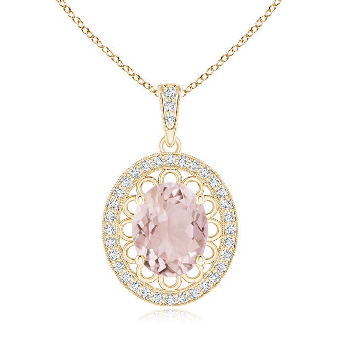 A - Morganite / 2.78 CT / 14 KT Yellow Gold