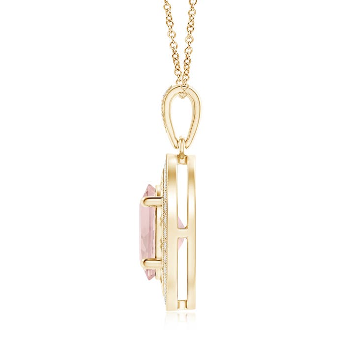 A - Morganite / 2.78 CT / 14 KT Yellow Gold