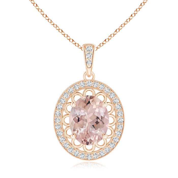 AA - Morganite / 2.78 CT / 14 KT Rose Gold