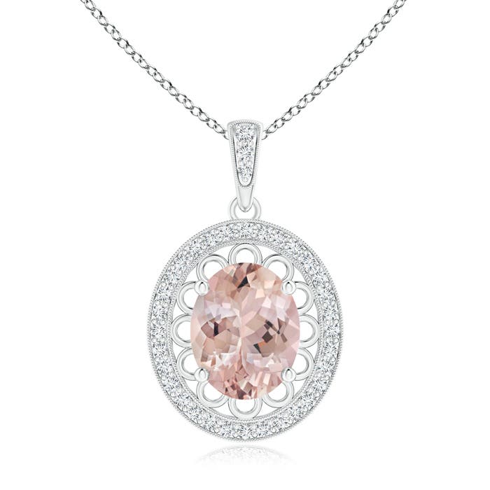 AA - Morganite / 2.78 CT / 14 KT White Gold