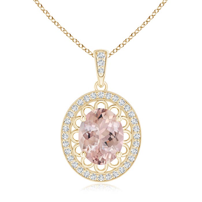 AA - Morganite / 2.78 CT / 14 KT Yellow Gold