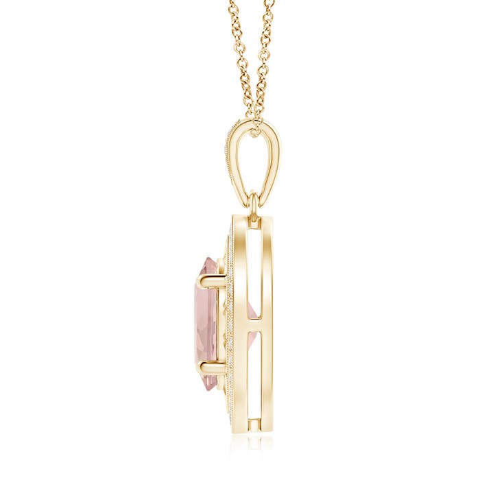 AA - Morganite / 2.78 CT / 14 KT Yellow Gold