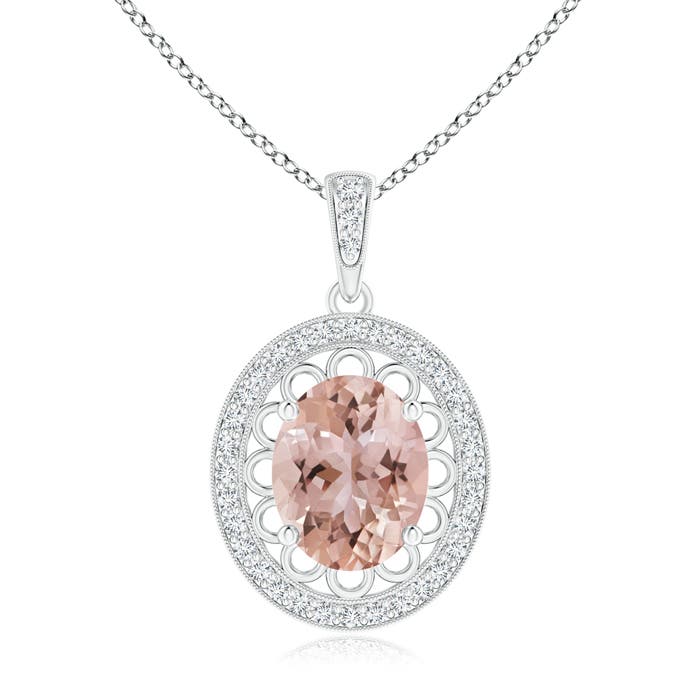 AAA - Morganite / 2.78 CT / 14 KT White Gold