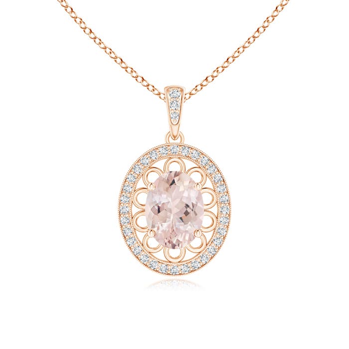 AA - Morganite / 1.28 CT / 14 KT Rose Gold