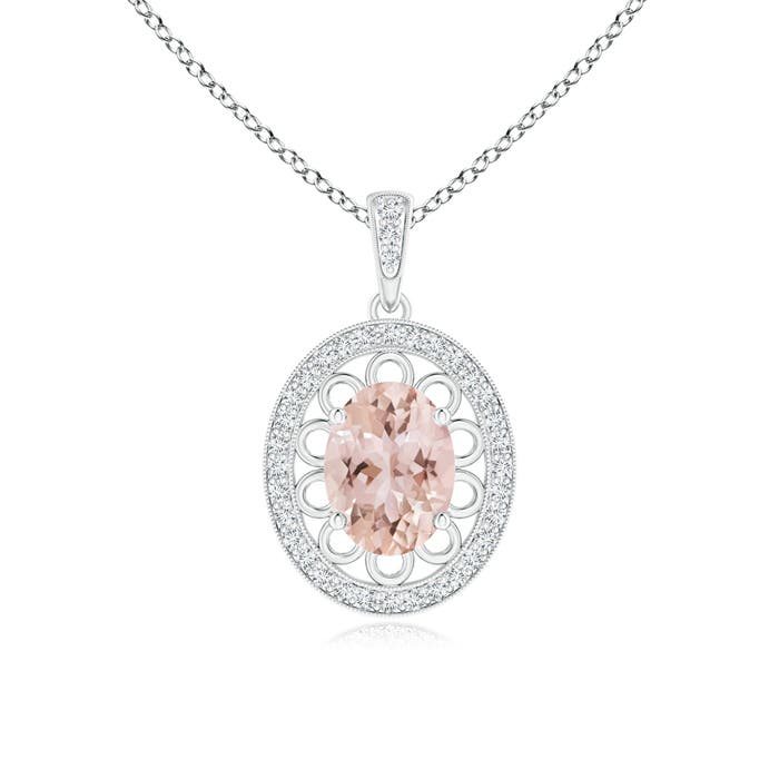 AAA - Morganite / 1.28 CT / 14 KT White Gold