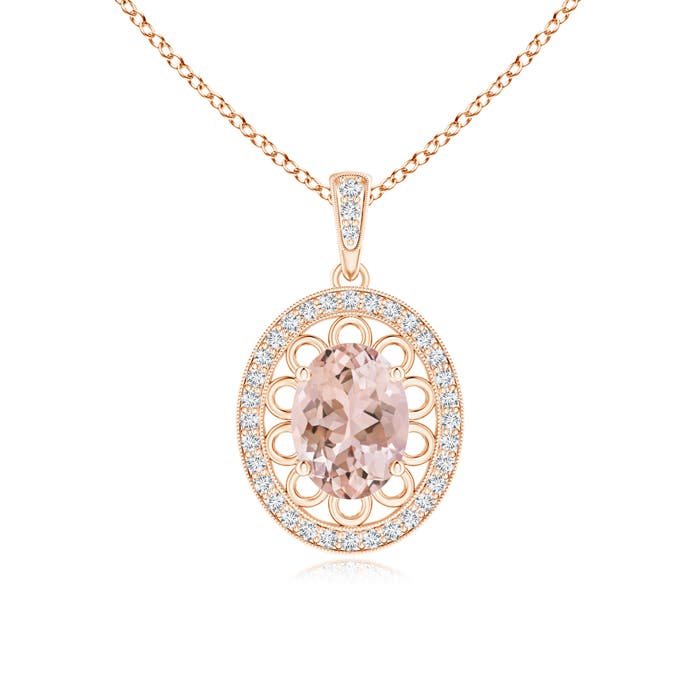 AAAA - Morganite / 1.28 CT / 14 KT Rose Gold