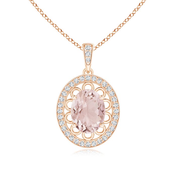 A - Morganite / 1.87 CT / 14 KT Rose Gold