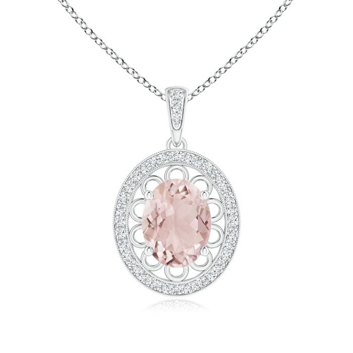 A - Morganite / 1.87 CT / 14 KT White Gold