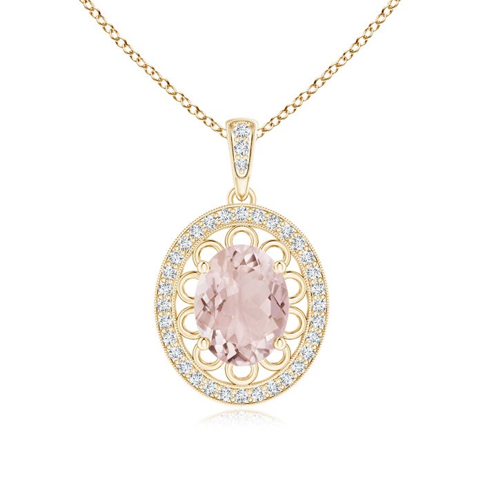 A - Morganite / 1.87 CT / 14 KT Yellow Gold