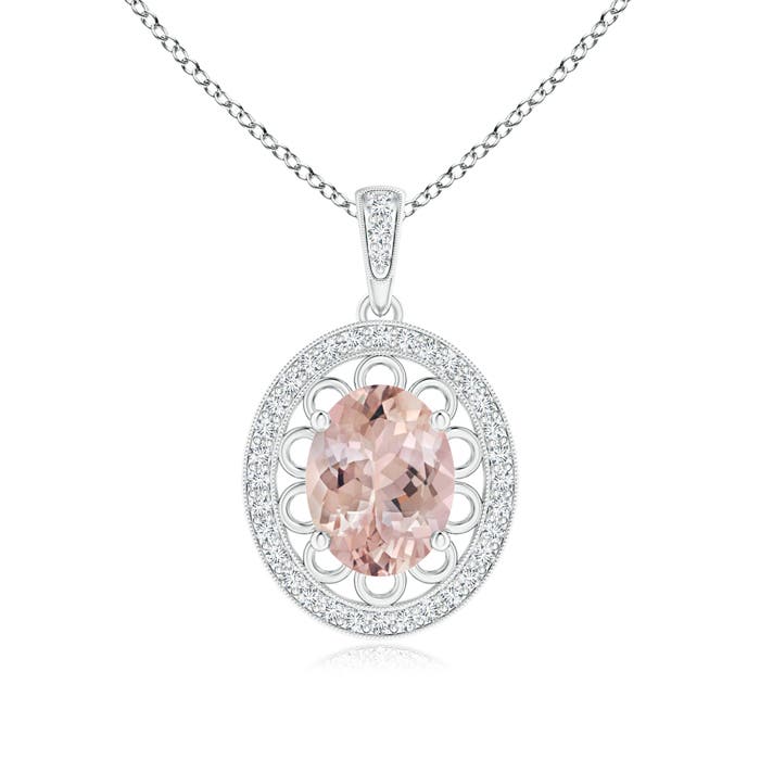 AA - Morganite / 1.87 CT / 14 KT White Gold