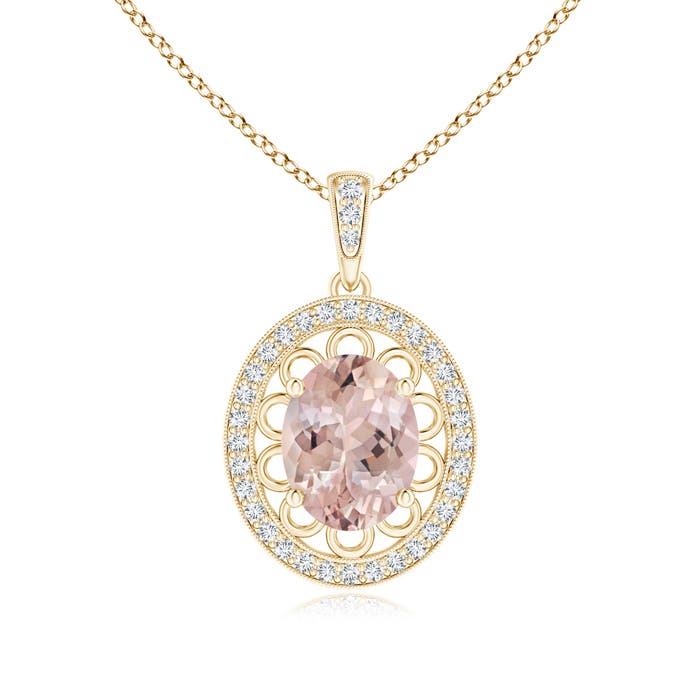 AA - Morganite / 1.87 CT / 14 KT Yellow Gold