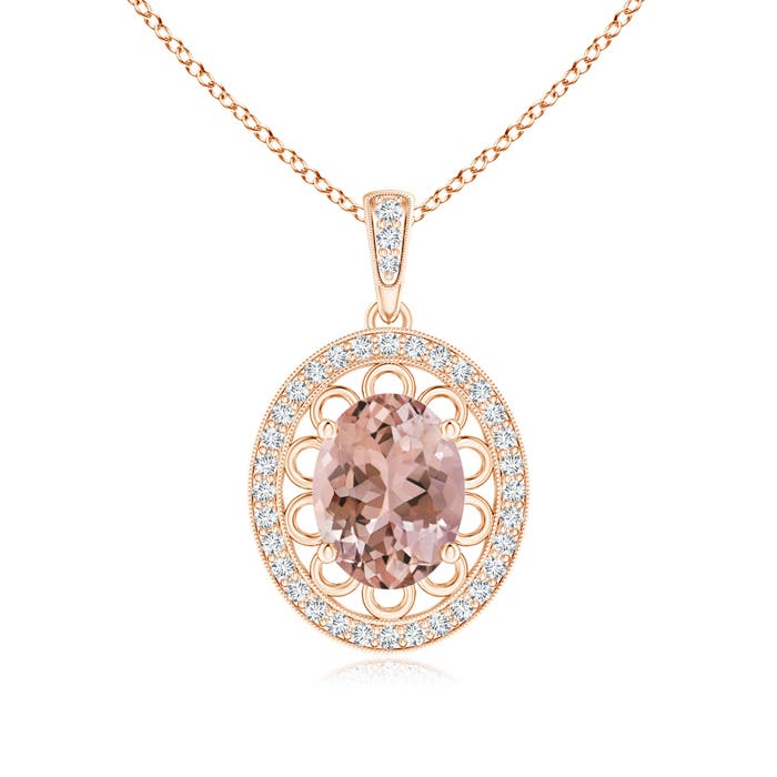 AAAA - Morganite / 1.87 CT / 14 KT Rose Gold