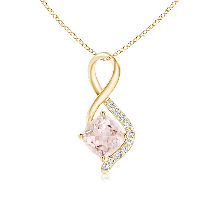 A - Morganite / 0.5 CT / 14 KT Yellow Gold