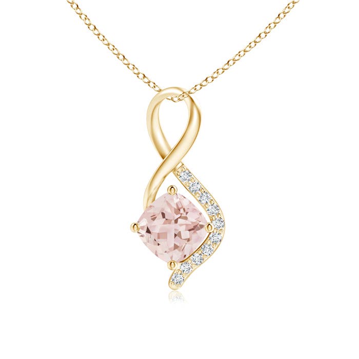 AAA - Morganite / 0.5 CT / 14 KT Yellow Gold