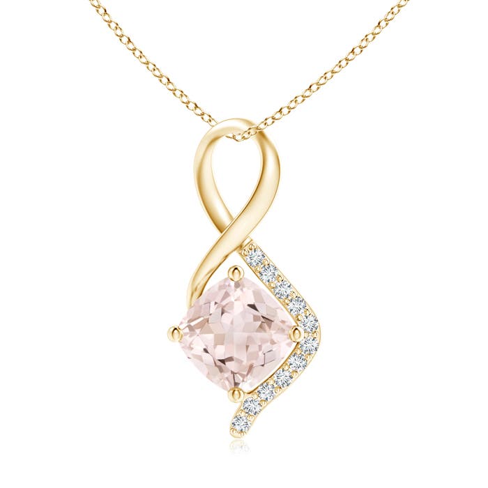 A - Morganite / 0.82 CT / 14 KT Yellow Gold