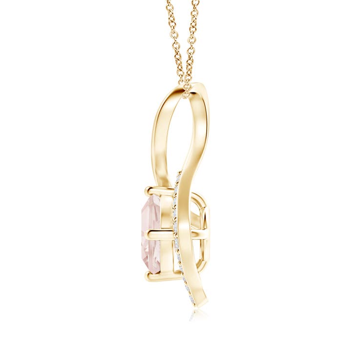 A - Morganite / 0.82 CT / 14 KT Yellow Gold