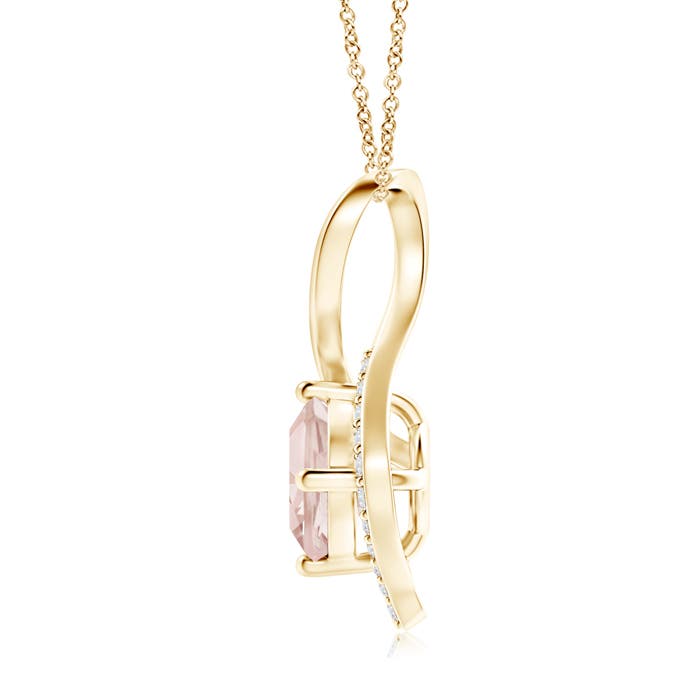 AA - Morganite / 0.82 CT / 14 KT Yellow Gold