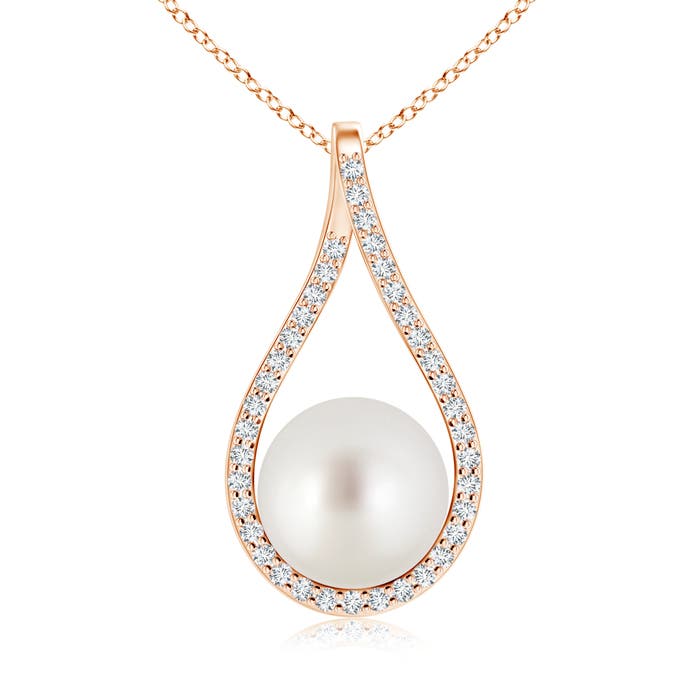 AAA - South Sea Cultured Pearl / 7.5 CT / 14 KT Rose Gold